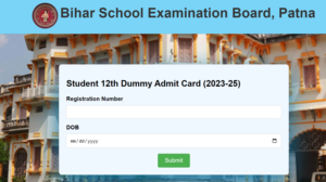 Bihar Board 12th Second Dummy Admit Card 2025